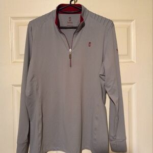 Gray Quarter-Zip Pullover